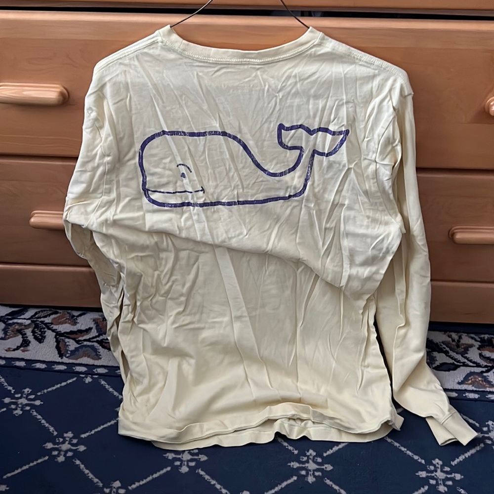 Yellow and purple long sleeve vineyard vines